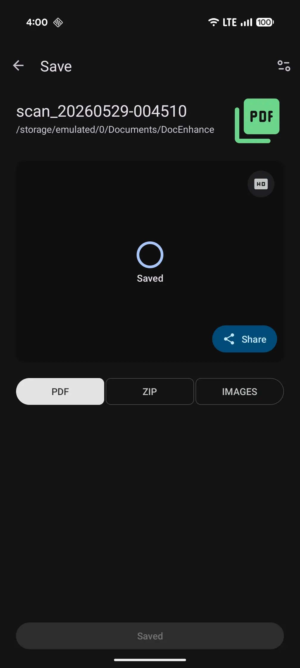 Paso 03: Export in One Tap